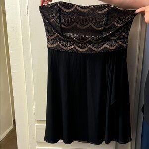 City Chic lace strapless dress Size M